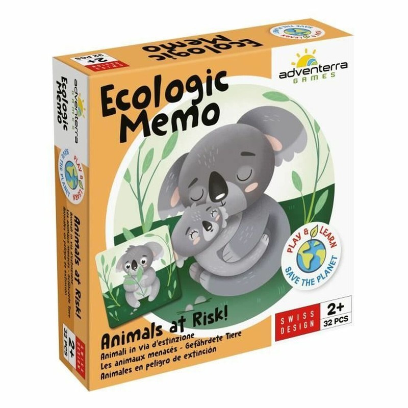 Juguetes construcción niños: Memo Ecológico Adventerra Animales en Peligro