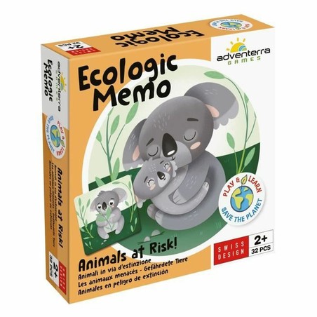 Juguetes construcción niños: Memo Ecológico Adventerra Animales en Peligro