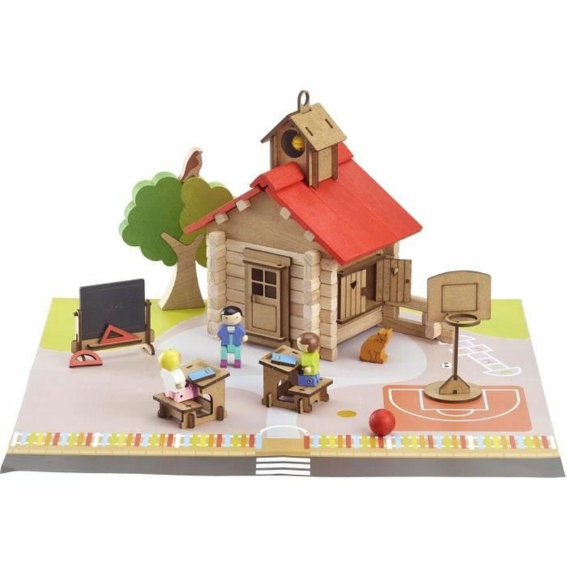 Bloques madera ecológicos para juego de construcción infantil