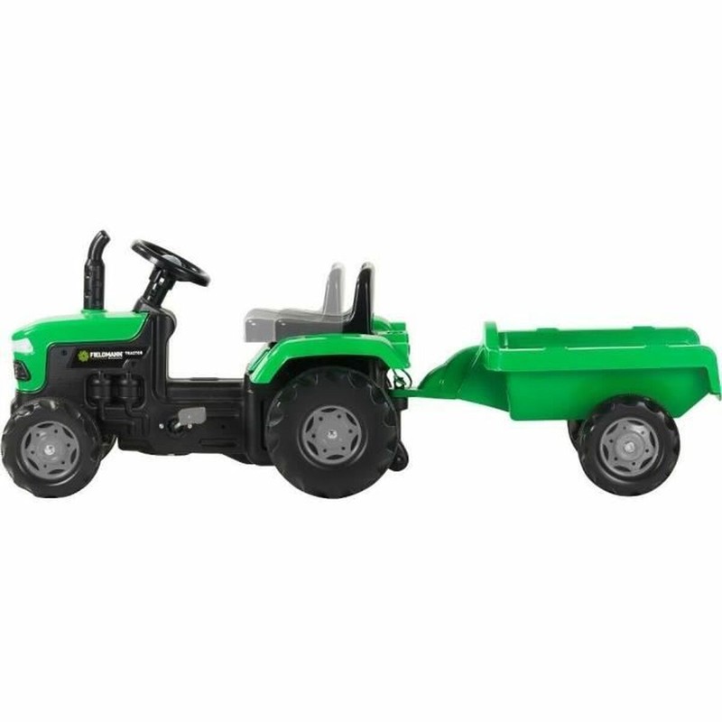 Correpasillos verde Buddy Toys en acción, juguete exterior e interior para la motricidad gruesa.