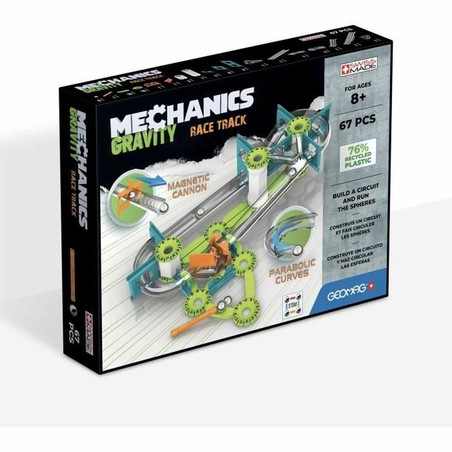 Juguetes construcción niños Geomag GMV00 creando un circuito magnético