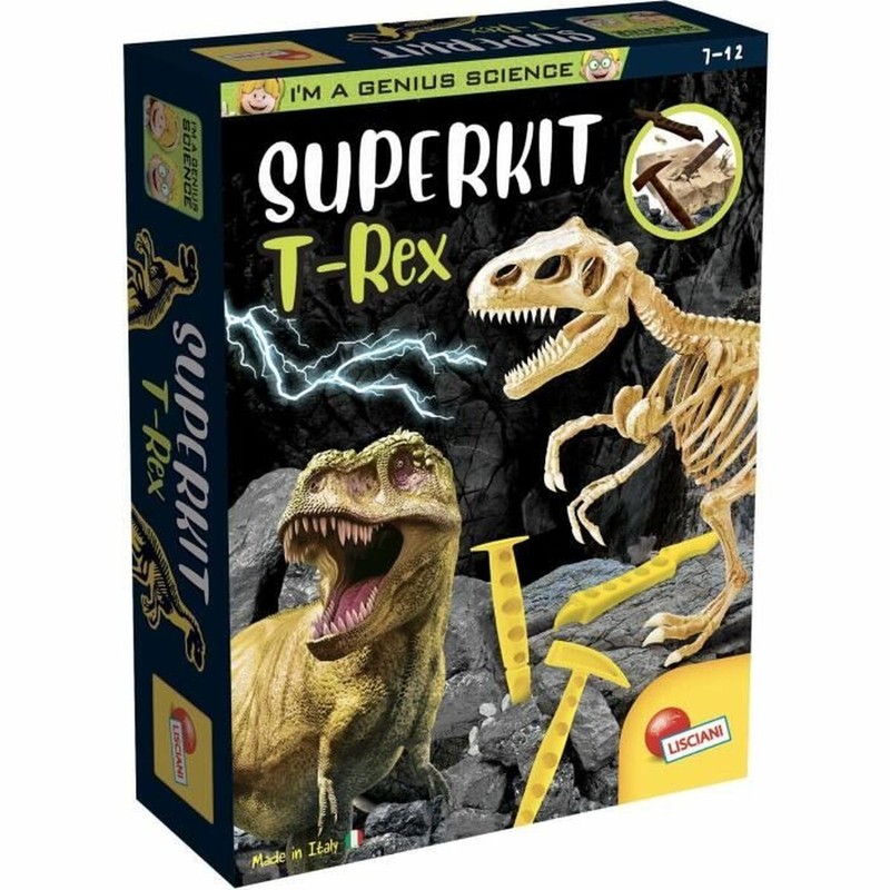 Juguetes construcción niños kit excavación T-Rex Lisciani