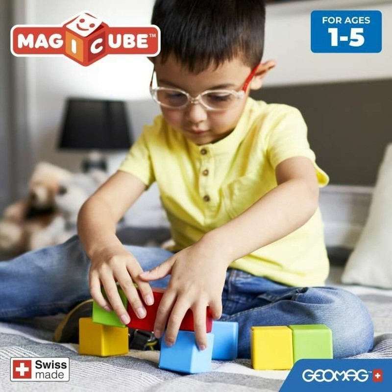 Juguetes construcción niños Geomag Magicube Recycled Creative Set