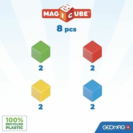 Juego de construcción reciclado para niños de 1 a 3 años