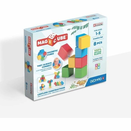 Creatividad con Geomag Magicube, bloques multicolor y seguros