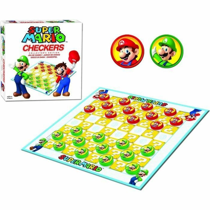 Juego de damas Super Mario para 2 jugadores