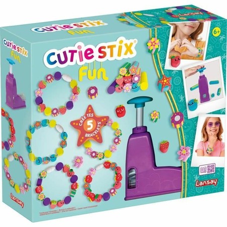 manualidades niños Lansay Cutie Stix creando abalorios
