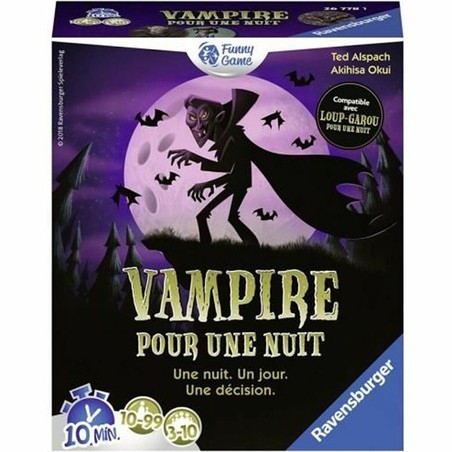 Juegos mesa niños Vampiro por una Noche Ravensburger caja