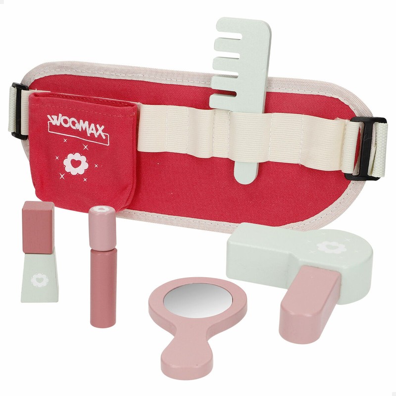 Set peluquería madera 3 años completo para desarrollo motricidad fina