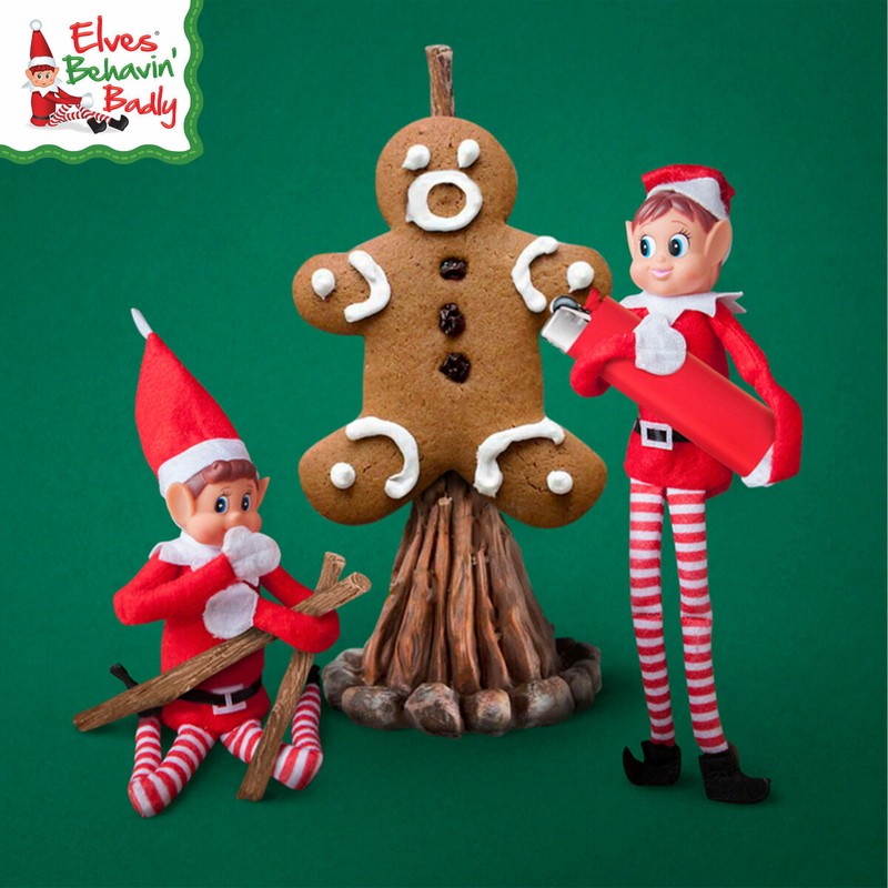 Set construcción educativo, elfos para travesuras navideñas