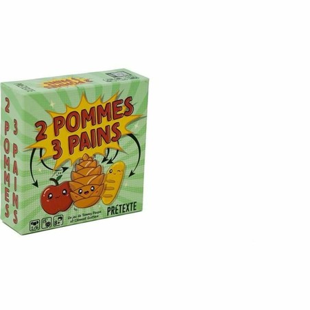 Cartas del juego BlackRock 2 manzanas 3 panes para niños