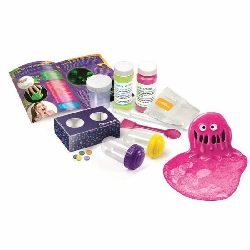 experimento fácil niños con limo brillante