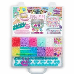 Kit de manualidades niños abalorios Rainbow Loom Bandai