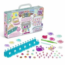 Kit de manualidades niños abalorios Rainbow Loom Bandai 2
