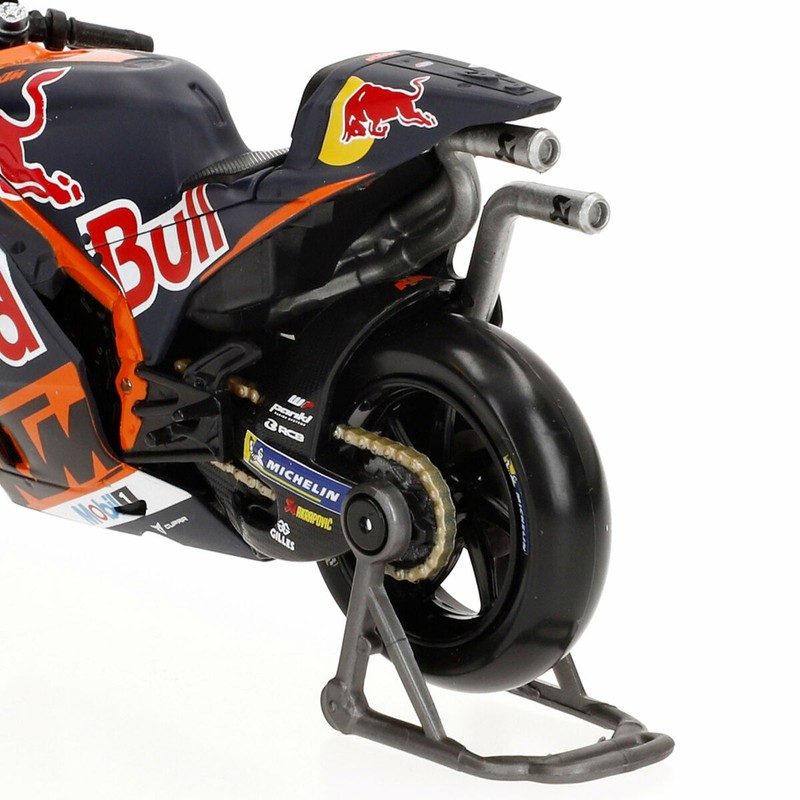 Réplica moto escala 1:18 KTM RC16 con soporte