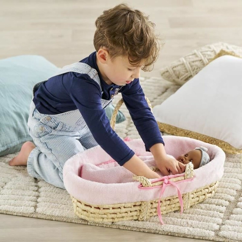 Bloques construcción infantiles para juego de rol con cuna Corolle