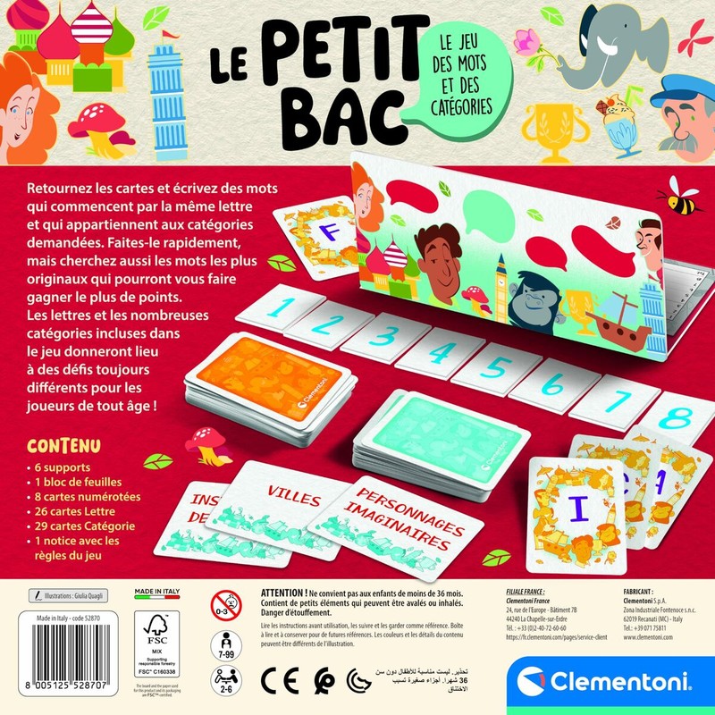 Juego de mesa El Pequeño Bac: Construcción de estrategias y memoria