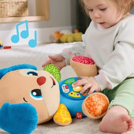 Peluche Fisher-Price Puppy con funcionalidades de bloques construcción infantiles