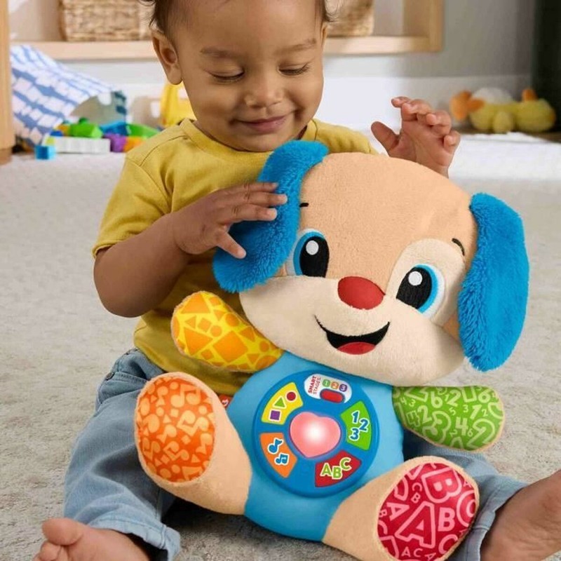 Peluche Fisher-Price para bebés, con aprendizaje similar a bloques apilables bebé