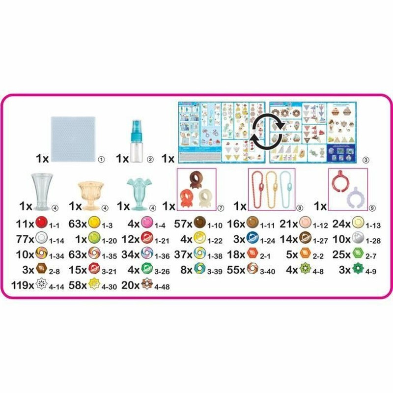 Kit manualidades infantil Aquabeads para crear figuras dulces