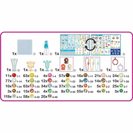 Kit manualidades infantil Aquabeads para crear figuras dulces