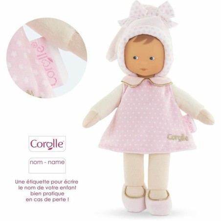 Doudou bebé rosa con diseño de estrella