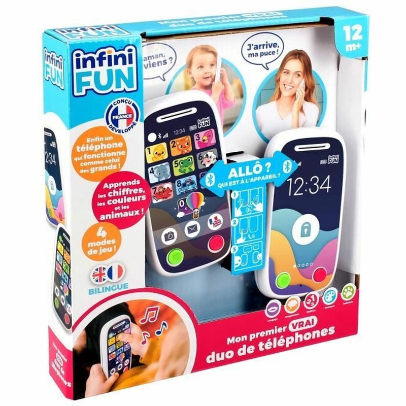 Juguete construcción motricidad fina: Teléfonos KD Kids para niños 1 año