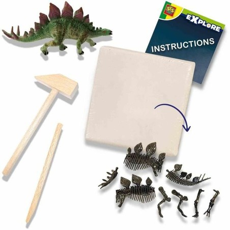 Bloques apilables bebé de dinosaurio, juego de excavación para pequeños paleontólogos