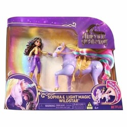Muñeca unicornio Academia Sophia y Wildstar en acción