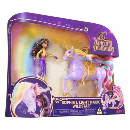 Set muñeca y unicornio infantil Spin Master Academia