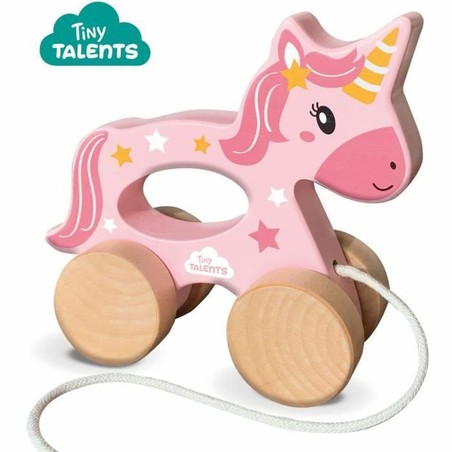 Detalle de juguete unicornio de madera SES Creative