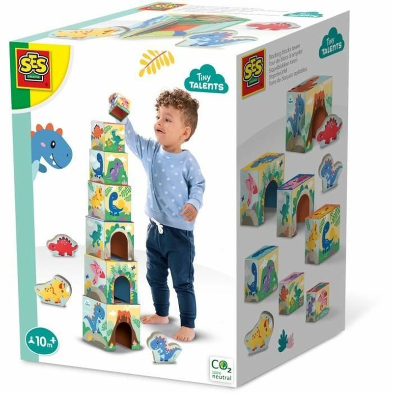Juguetes construcción niños SES Creative de madera para bebés