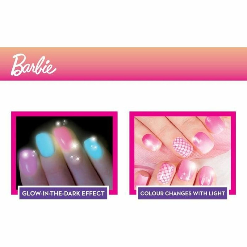 Set tatuajes infantiles Barbie, con plantillas y colores vibrantes