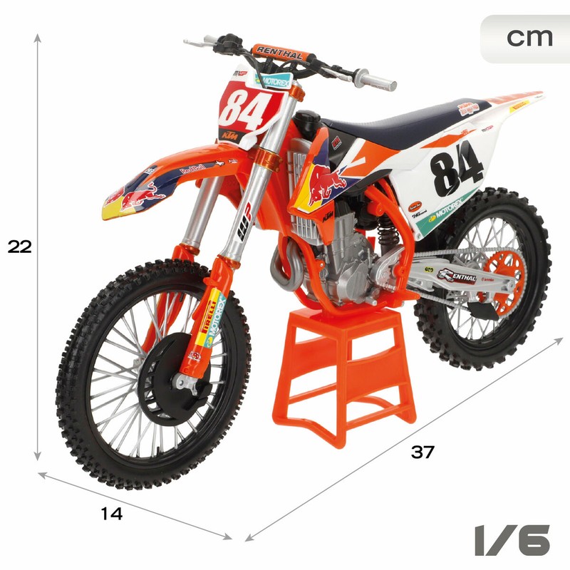 Réplica oficial KTM de Jeffrey Herlings escala 1:16