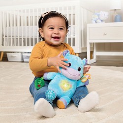 Bloques construcción infantiles: Muñeca Bebé Vtech Théo, hipopótamo de peluche 2