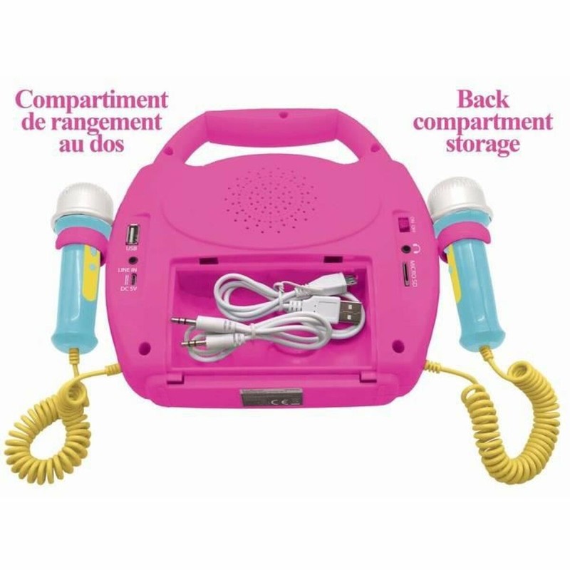 Altavoz portátil Minnie Mouse con diseño divertido y bloques apilables para la creatividad