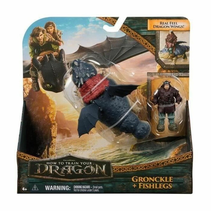 Figura acción dragón Gronk y Patapez en acción
