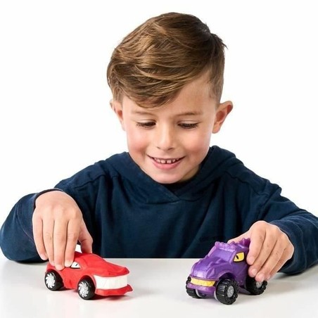Construcción niños 3 años: Vista lateral de los vehículos de acción Goo Mobiles