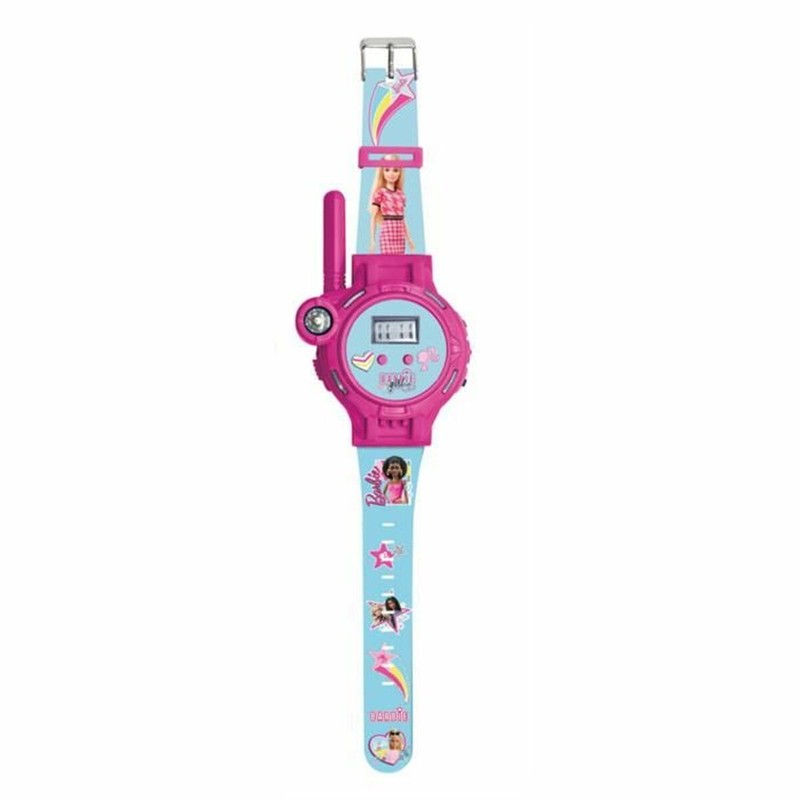 Walkie talkie infantil Lexibook Barbie en color rosa con pantalla digital