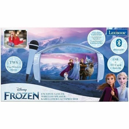 Micrófono Bluetooth infantil Frozen Lexibook en uso