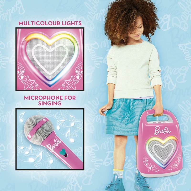 karaoke portátil infantil lisciani con efectos luces