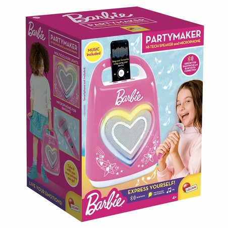 altavoz interactivo infantil rosa para cantar