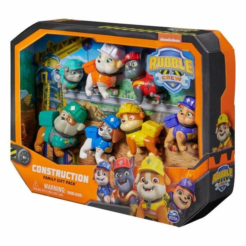 Regalo ideal para fans de Rubble & Crew y Paw Patrol, set de figuras