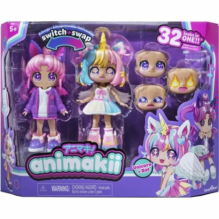 Muñeca personalizable Bandai Unicornio y Murciélago