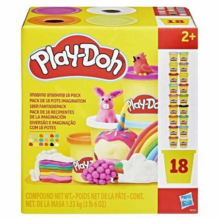 Manualidades niños Play-Doh Hasbro set 18 botes plastilina