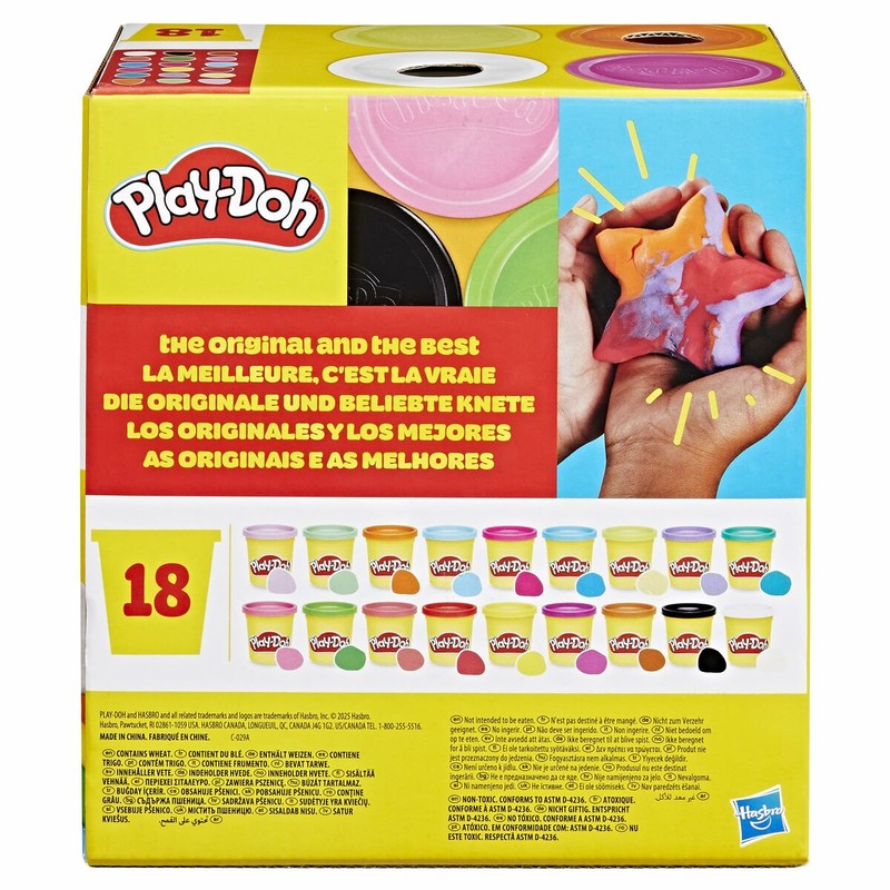 Kit manualidades infantil con botes de plastilina de colores