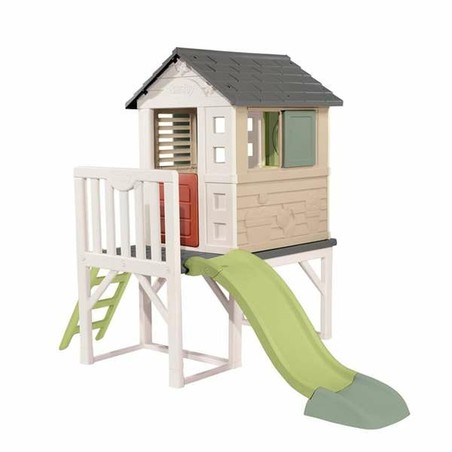 Casa Infantil de Juego Smoby con tobogán, vista frontal
