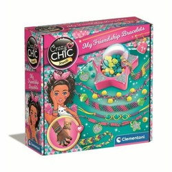 Kit creación pulseras niños Clementoni, con abalorios y hilos