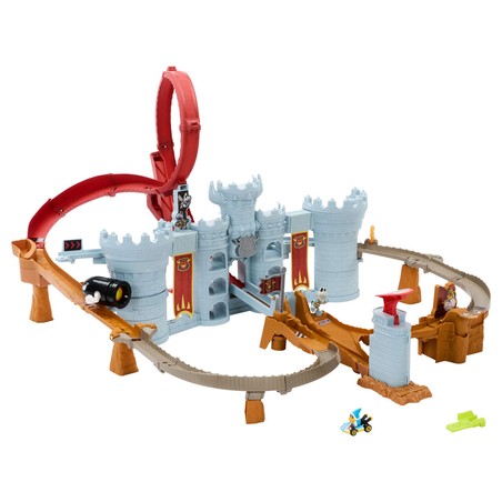Juguetes Construcción Niños: Tren Hot Wheels en Pista Montada
