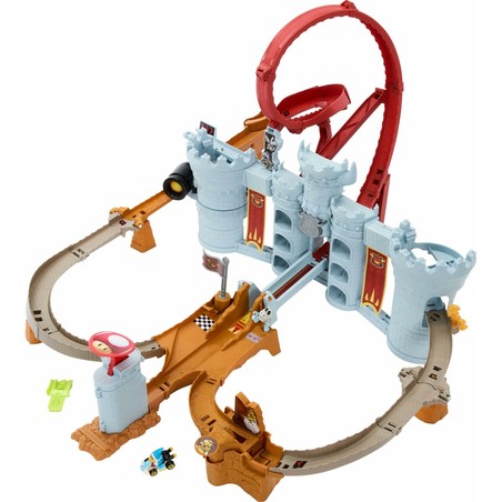 Set Construcción Educativo: Niño Jugando con Tren Hot Wheels